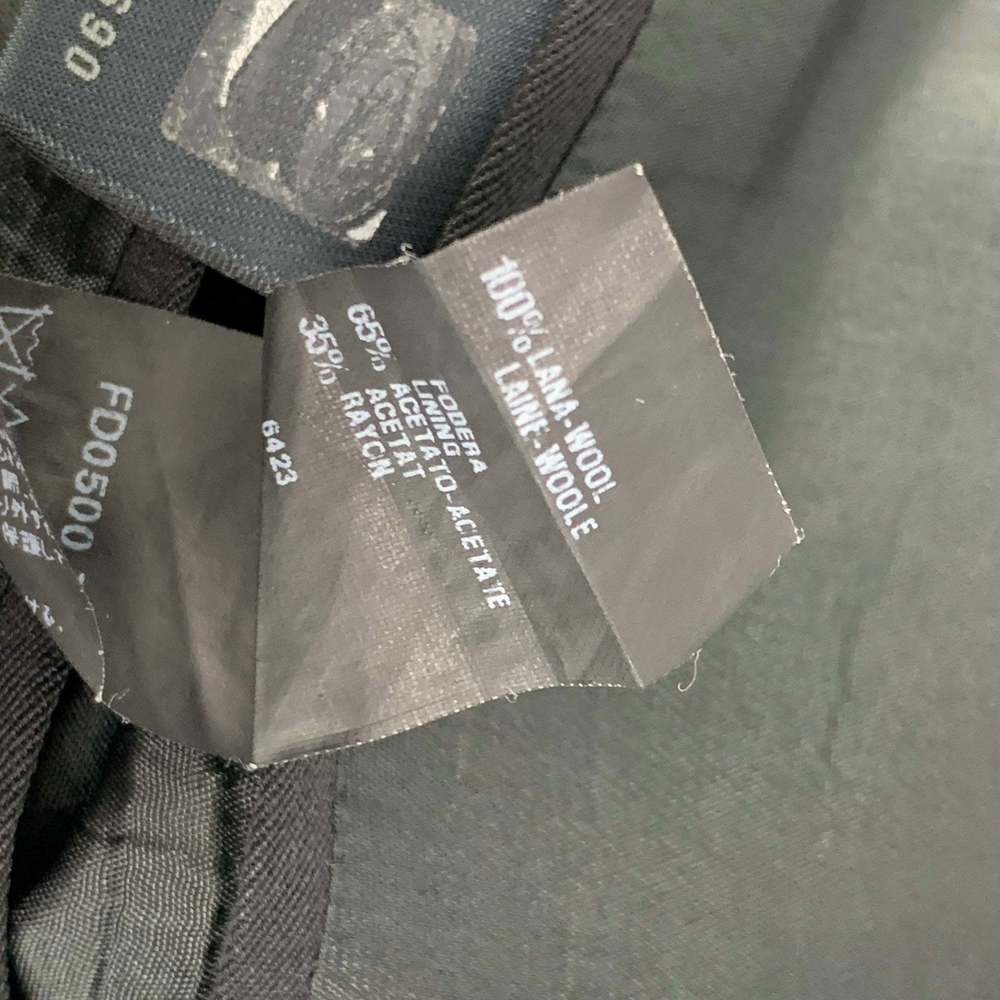 FENDI Regular Black Wool Notch Lapel Sport Coat - Picture 5 of 7